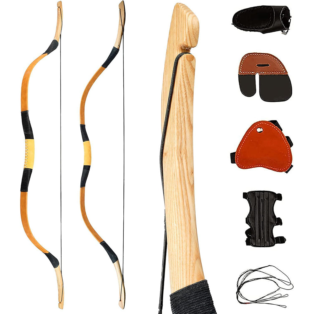 Traditional Yellow Mongolian Recurve Bow