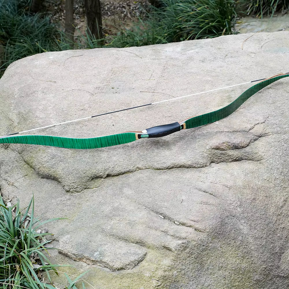 Traditional Turkish Queyue Green Bamboo Short Bow