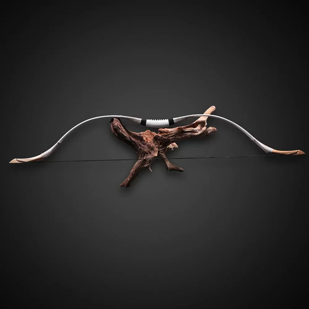 Mongolian White Leather Recurve Bow