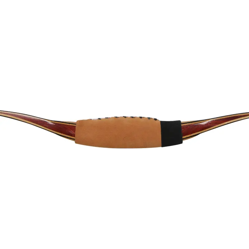 Traditional Ming Brown Leather Wood Bow