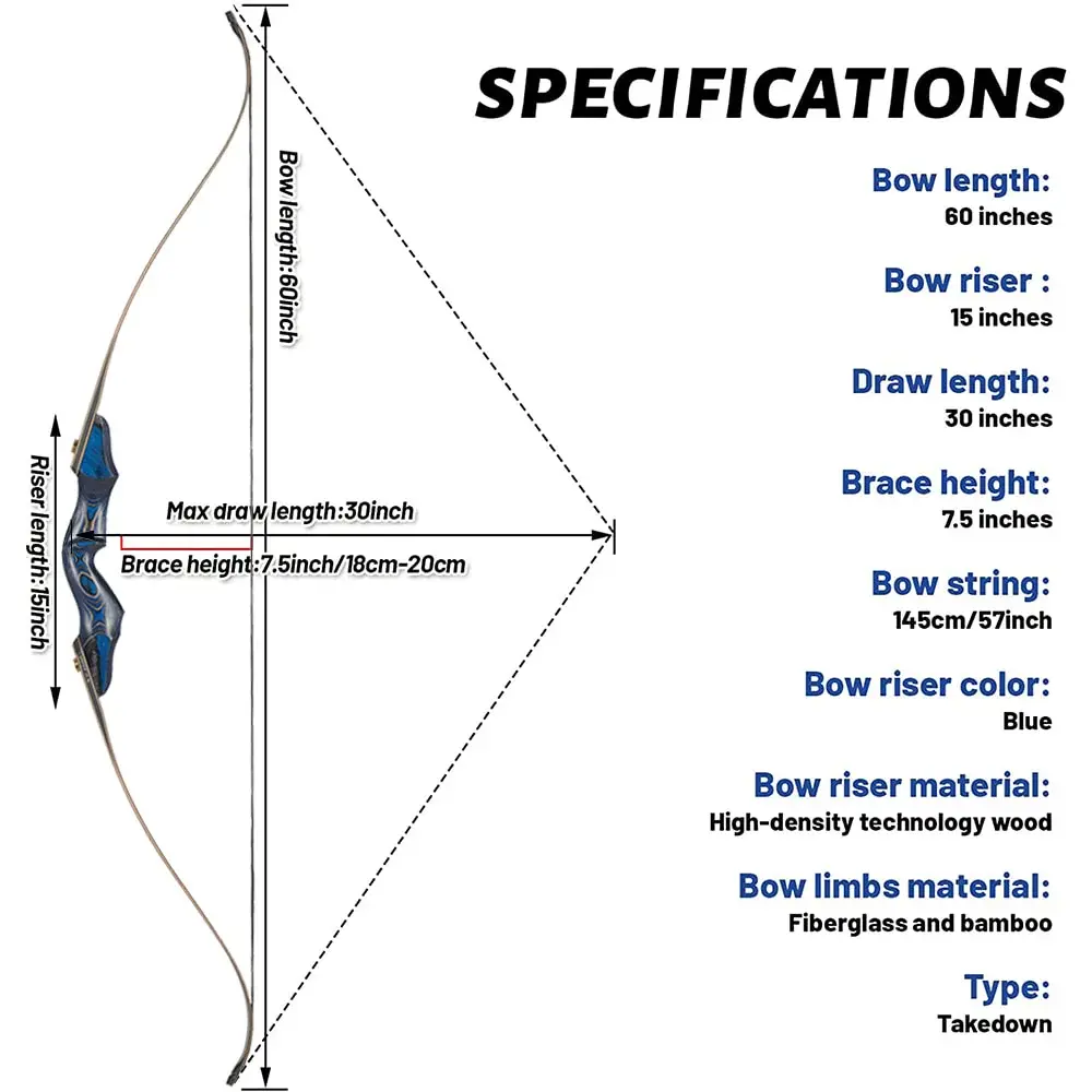 Blue Wood ILF Bow
