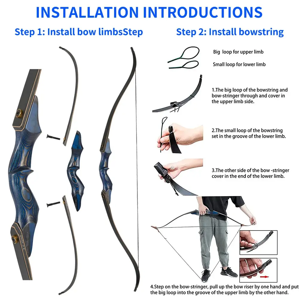 Blue Wood ILF Bow