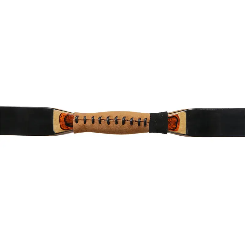 Traditional Ming Brown Leather Wood Bow