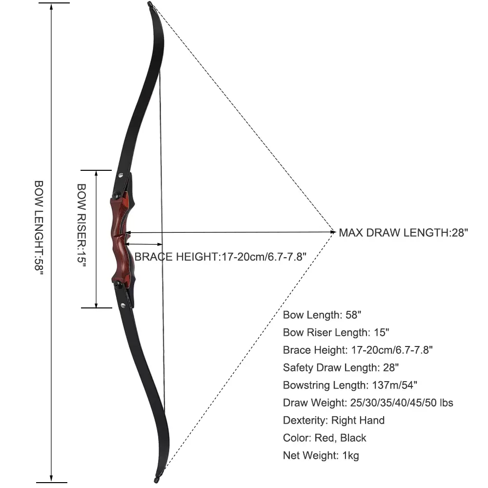 Fire Phoenix ILF Takedown Wood Bow
