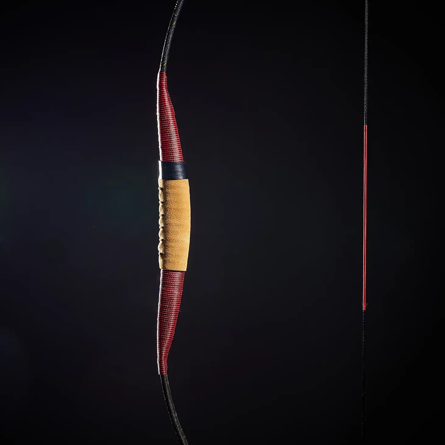 Red And Black Mongolian Traditional Bow