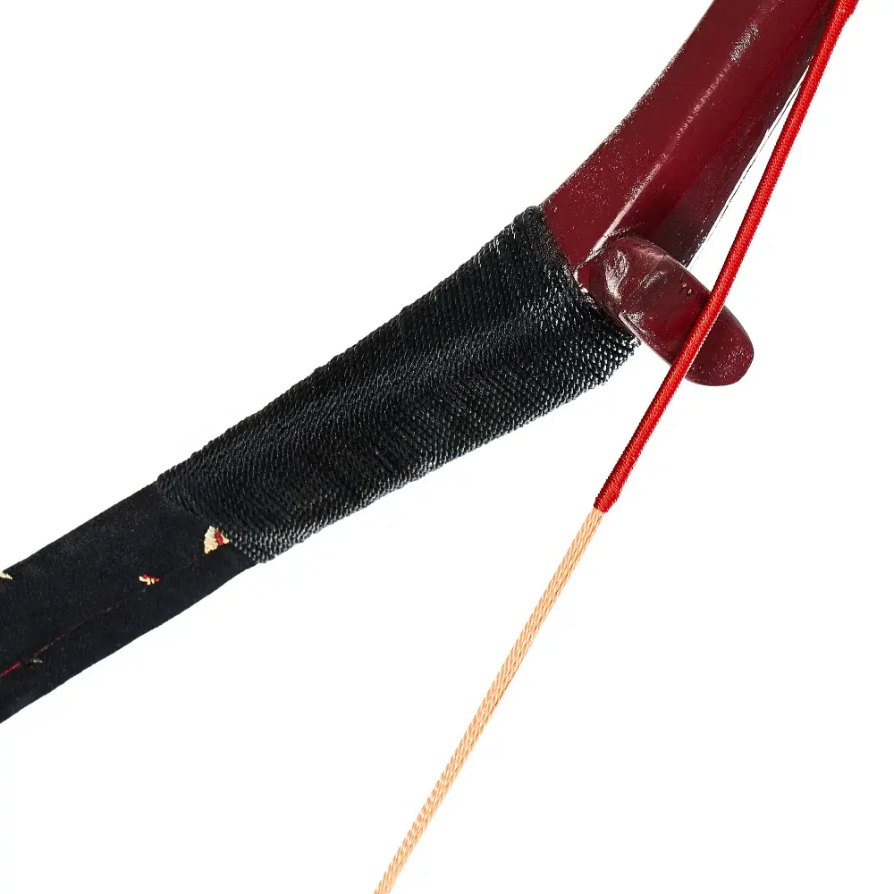 Traditional Leaf Embroidery Wood Bow