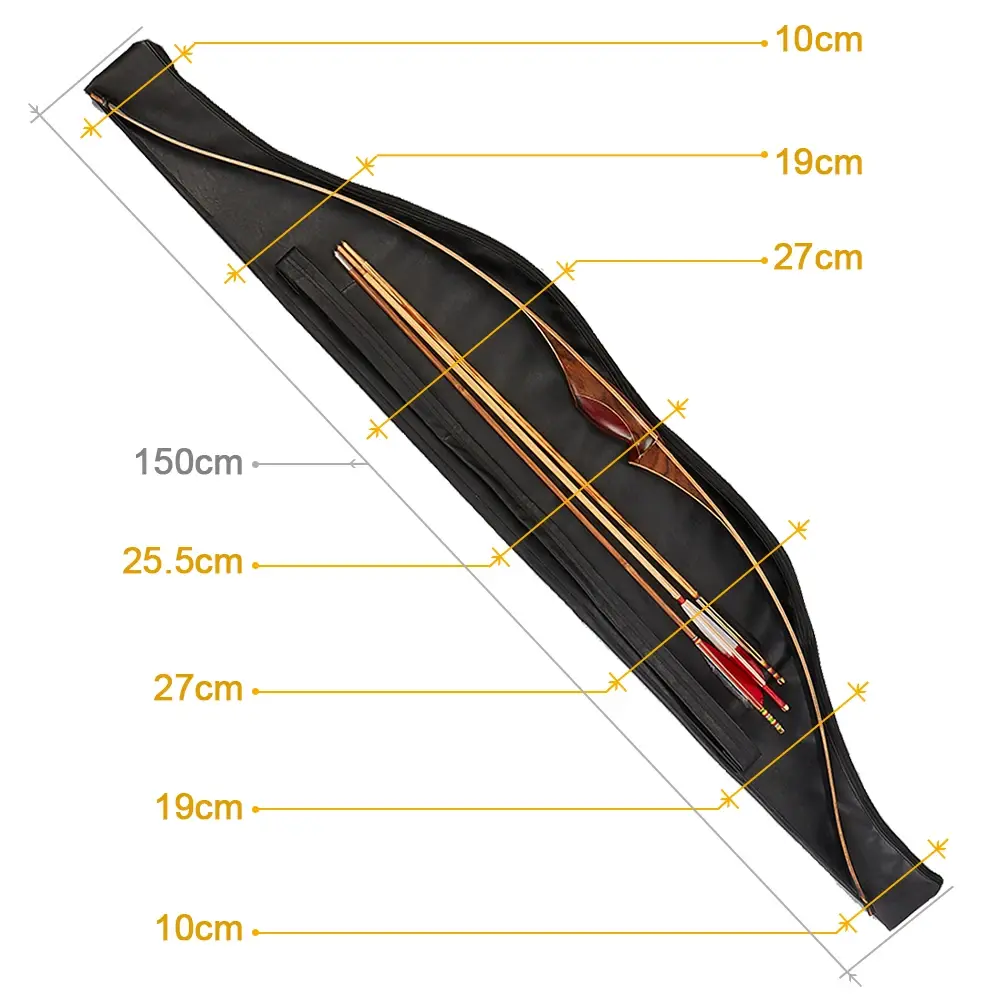 Black Traditional Longbow Shoulder Case