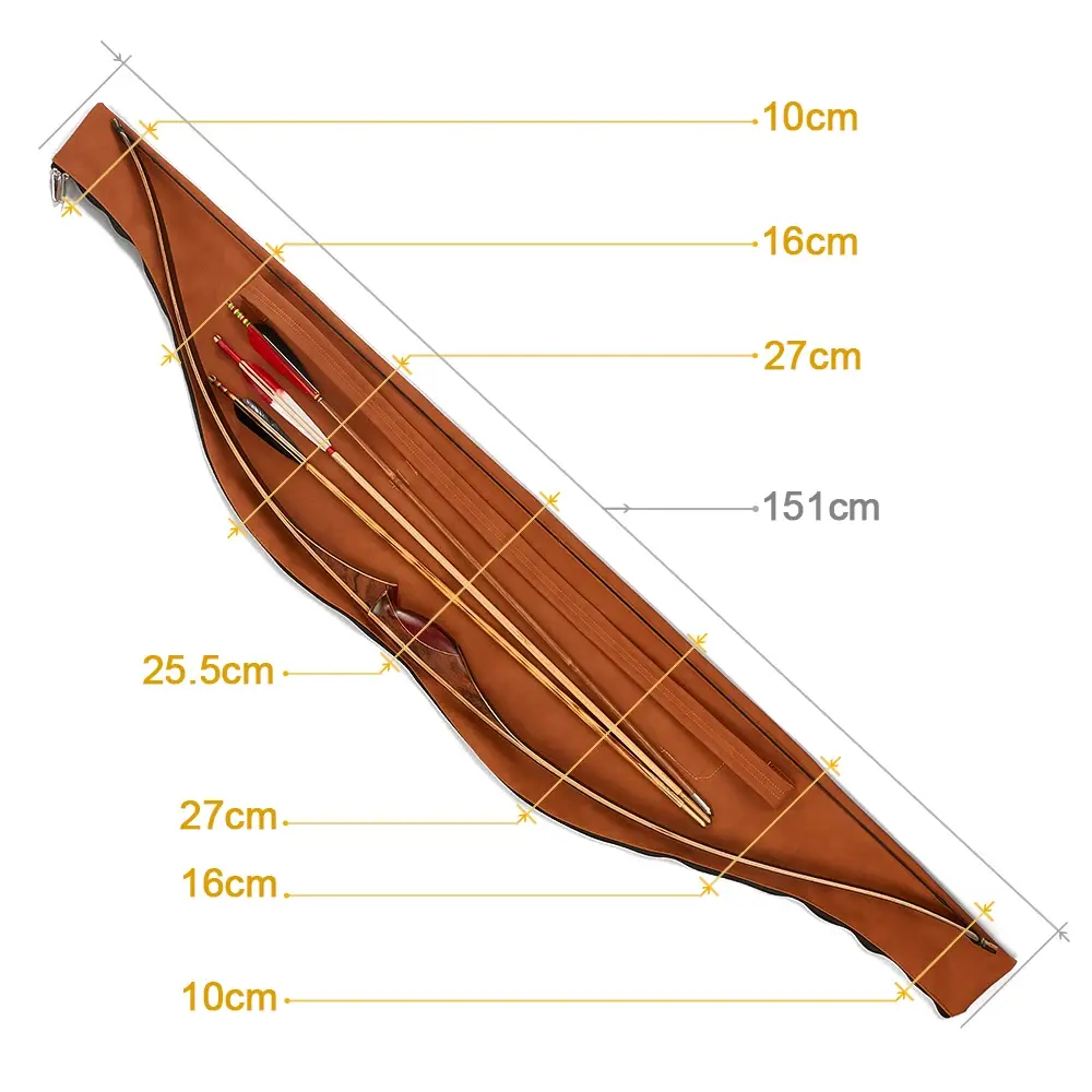 Brown Traditional Longbow Shoulder Case