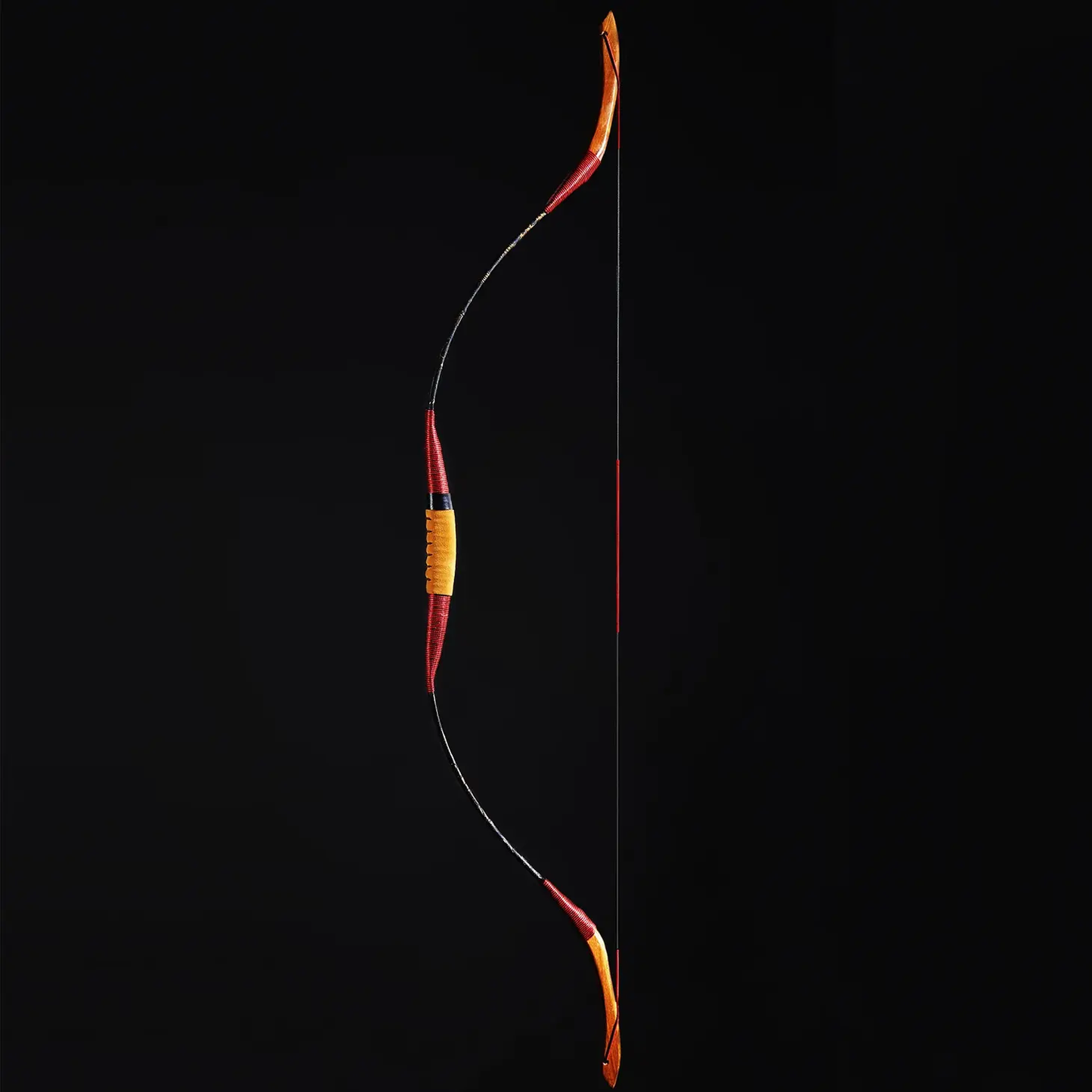 Red And Black Mongolian Traditional Bow