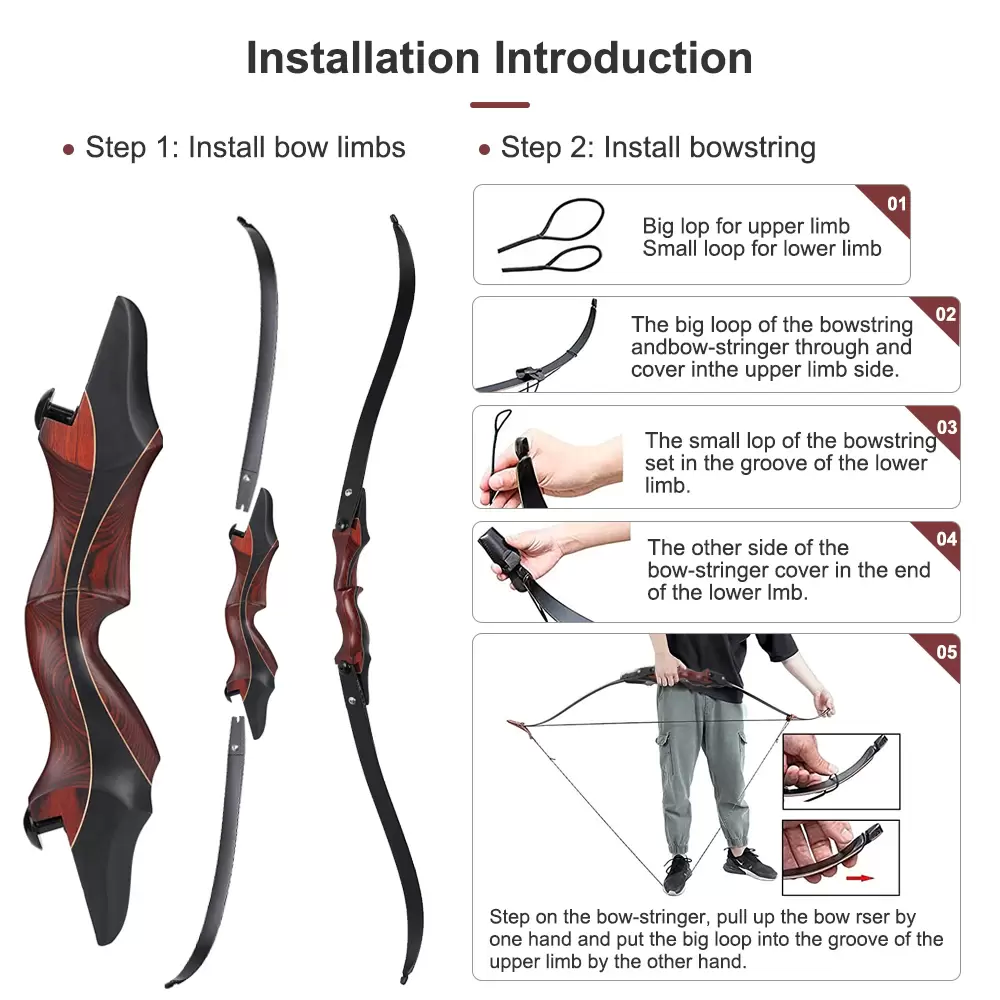 Fire Phoenix ILF Takedown Wood Bow
