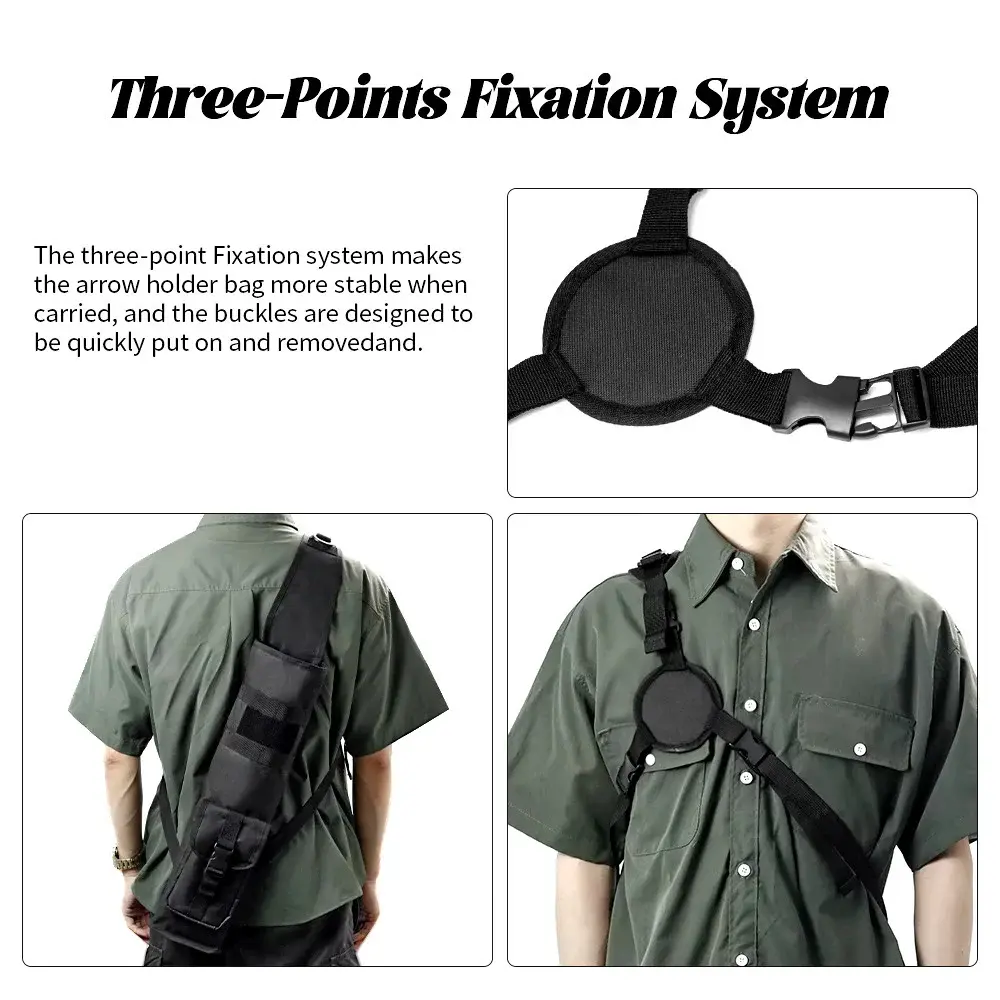 Black Arrow Quiver Shoulder Holder