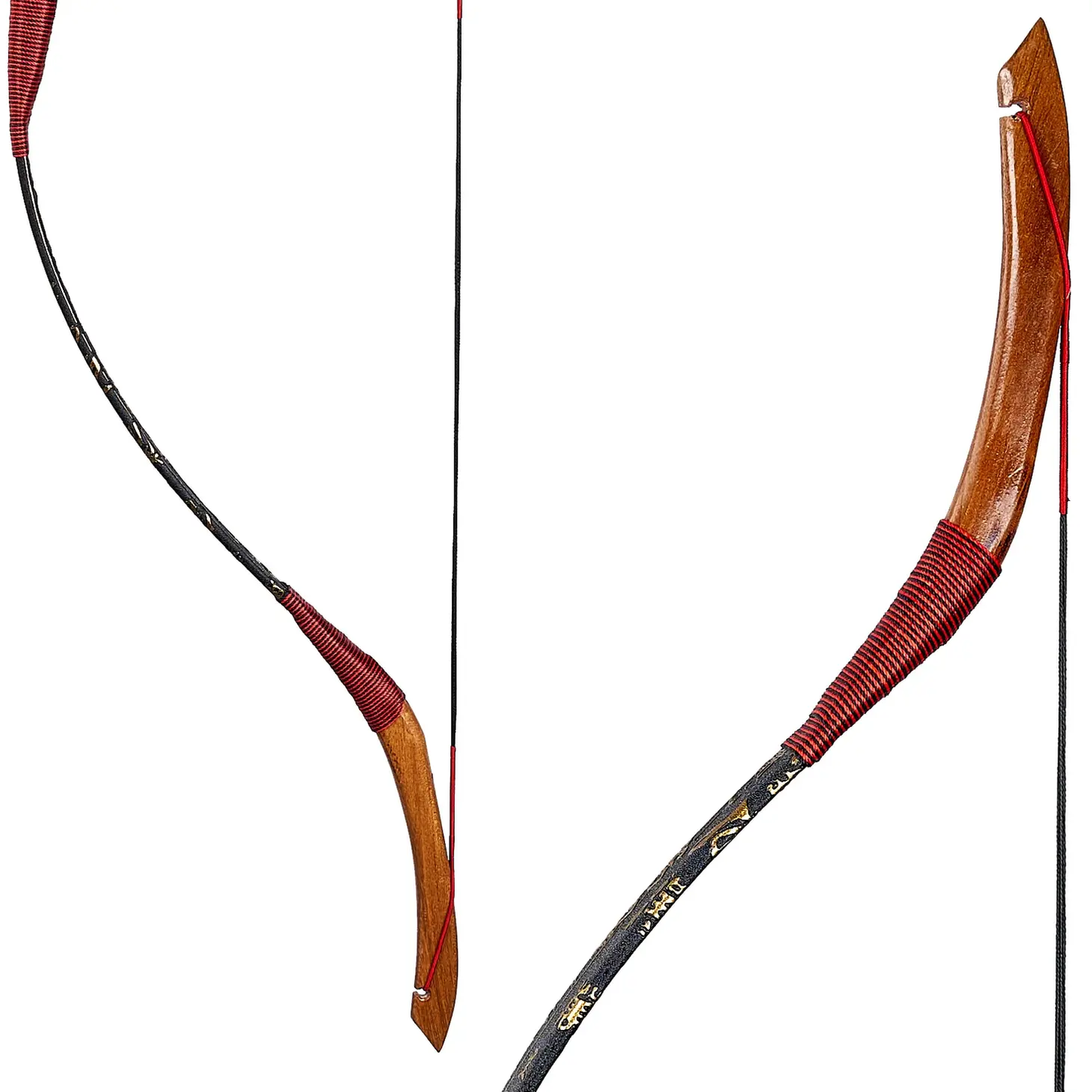 Red And Black Mongolian Traditional Bow