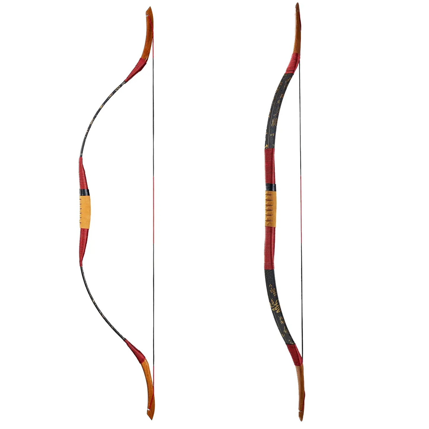 Red And Black Mongolian Traditional Bow