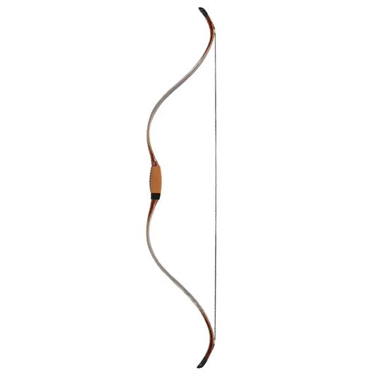 Traditional Ming Brown Leather Wood Bow