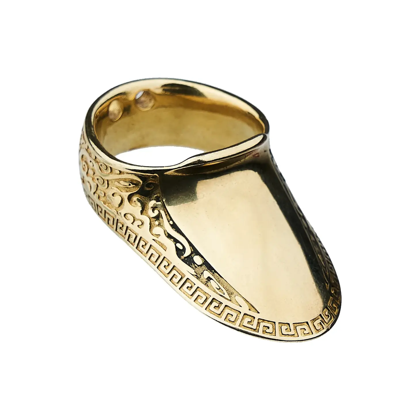 Brass Archery Thumb Ring For Traditional Bow