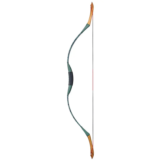 Traditional Mongolian Green Snakeskin Wood Long Bow