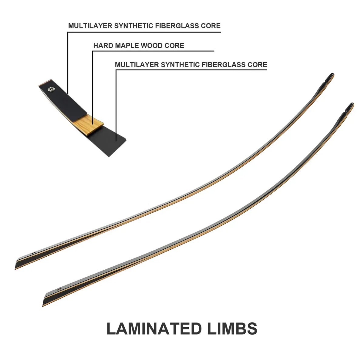 Traditional Red Takedown Longbow