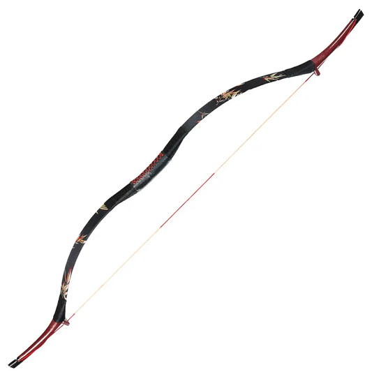 Traditional Leaf Embroidery Wood Bow