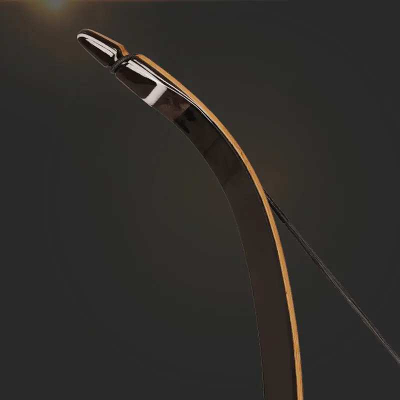 Traditional 46" Black Wooden Recurve Horse Bow