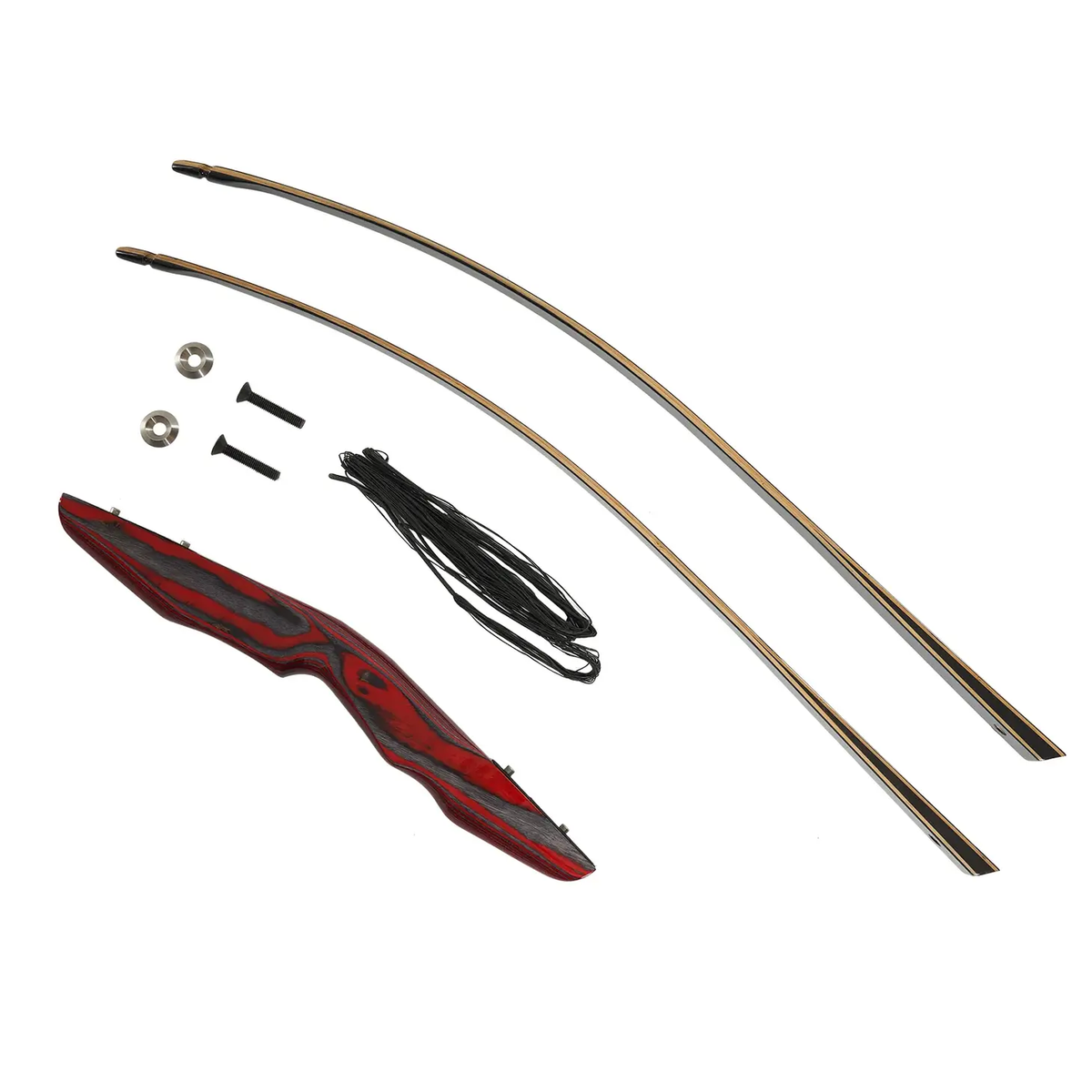 Traditional Red Takedown Longbow