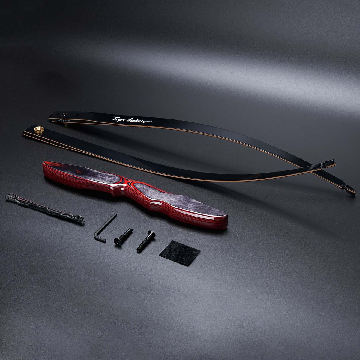 Traditional Red Takedown Longbow