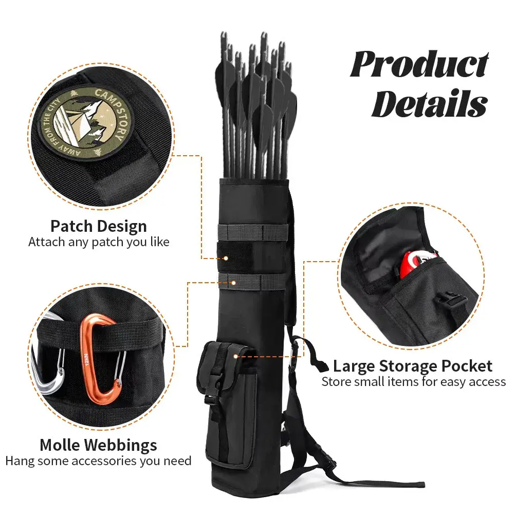 Black Arrow Quiver Shoulder Holder